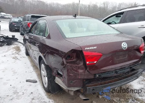 2013 Volkswagen Passat 2.5L Se from USA, damaged, VIN 1VWBP7A35DC131478